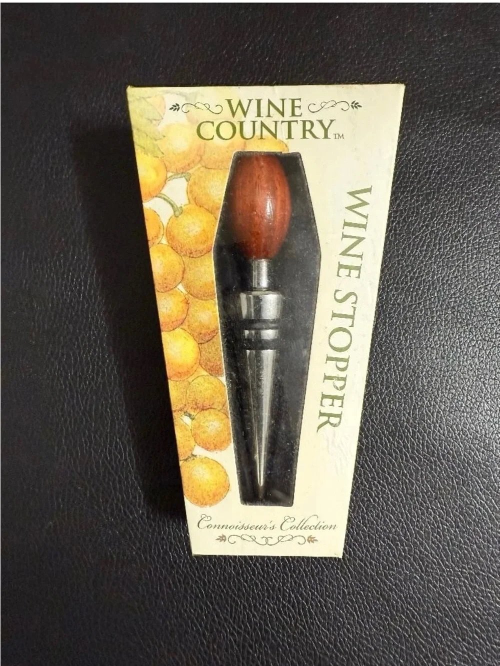 Wine Country Wine Stopper Connoisseur's Collection Brown